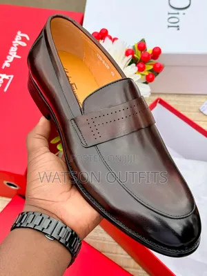 Salvatore Feragamo Brand Men's Genuine Leather Shoes Originally Nice