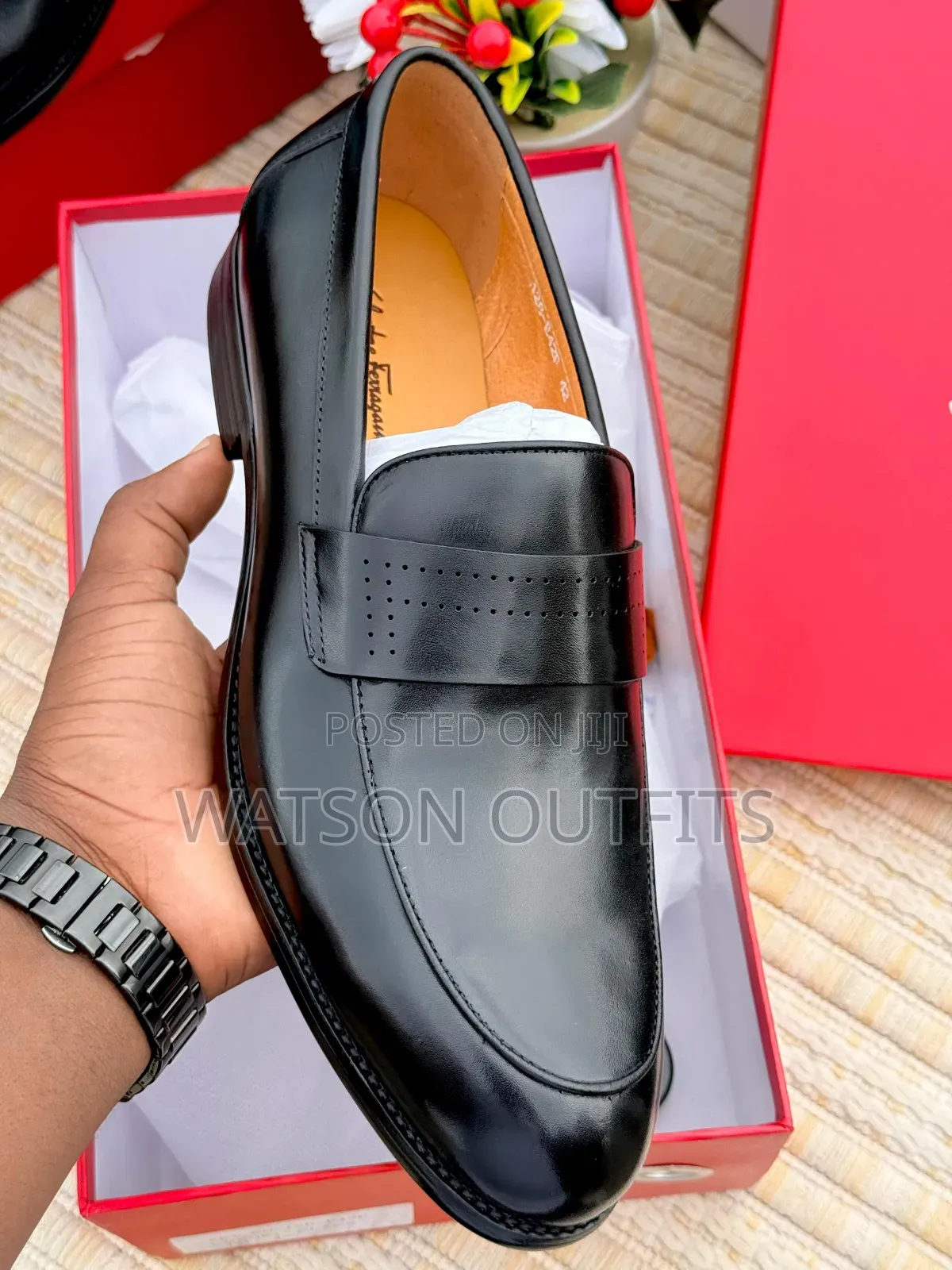 Salvatore Feragamo Brand Men's Genuine Leather Shoes Originally Nice
