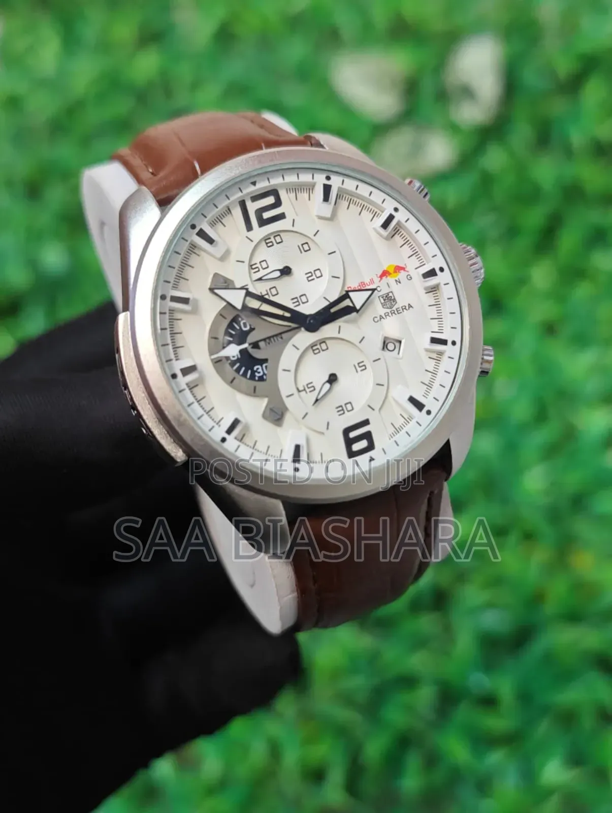 Tag Heuer Grand Carrera Red Bull Racing Genuine Leather Brown Silver