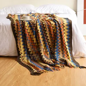 Luxury Sofa Throw Blanket With Matching Cushion – Modern Design