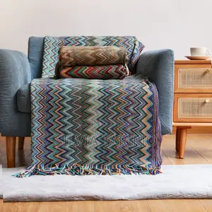 Luxury Sofa Throw Blanket With Matching Cushion – Modern Design