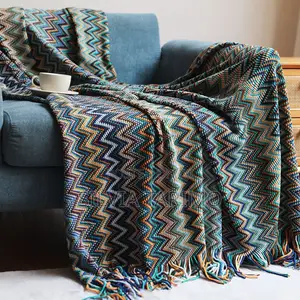 Luxury Sofa Throw Blanket With Matching Cushion – Modern Design