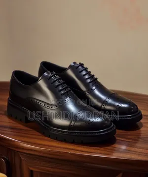 Viatu Vya Ngozi Halisi Kwa Wanaume Wa Kiwango