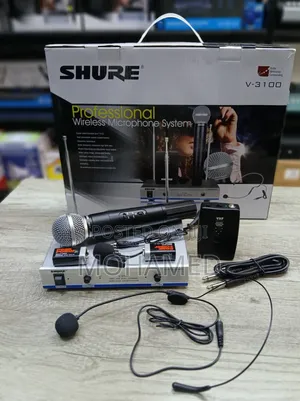  Shure v-3100 Professional Wireless Microphone System