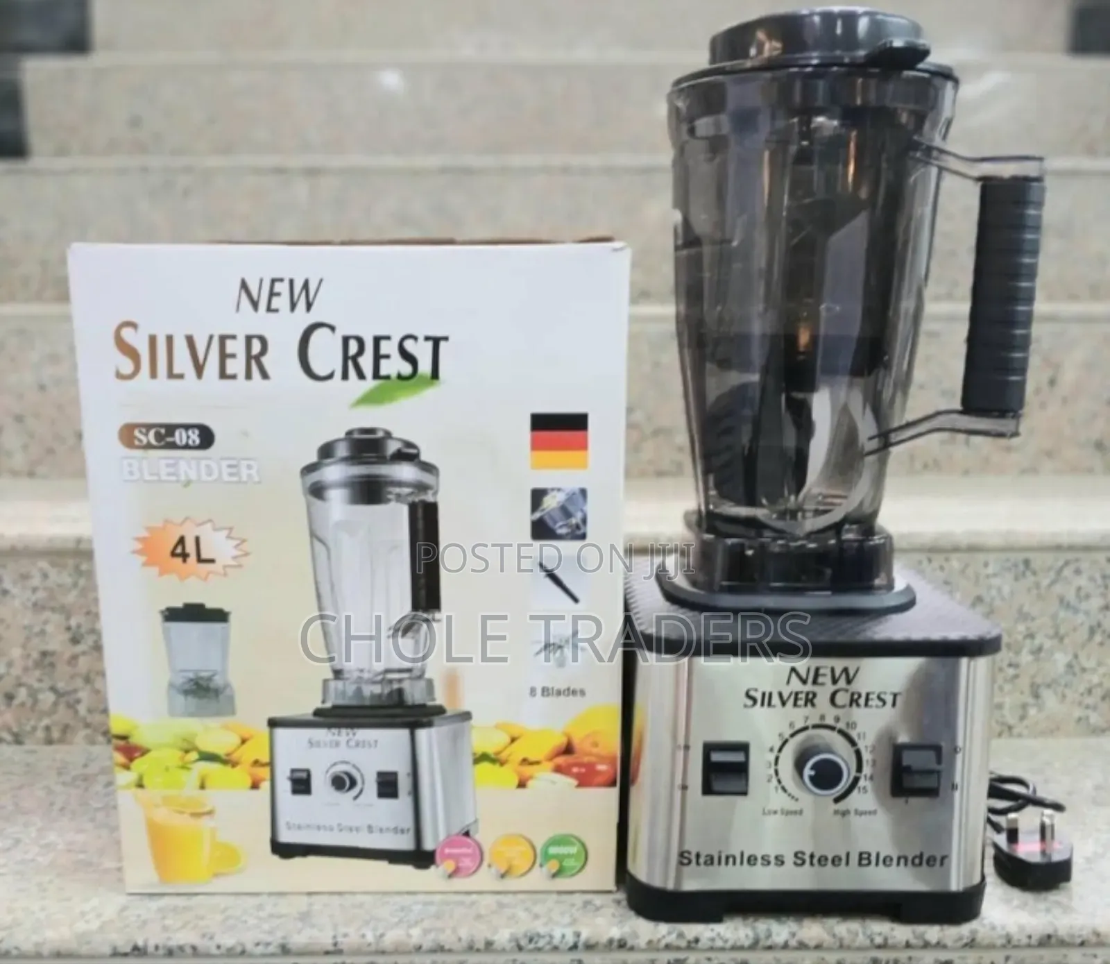 4-Liters Silver Crest Stainless Steel Blender (Sc-08)