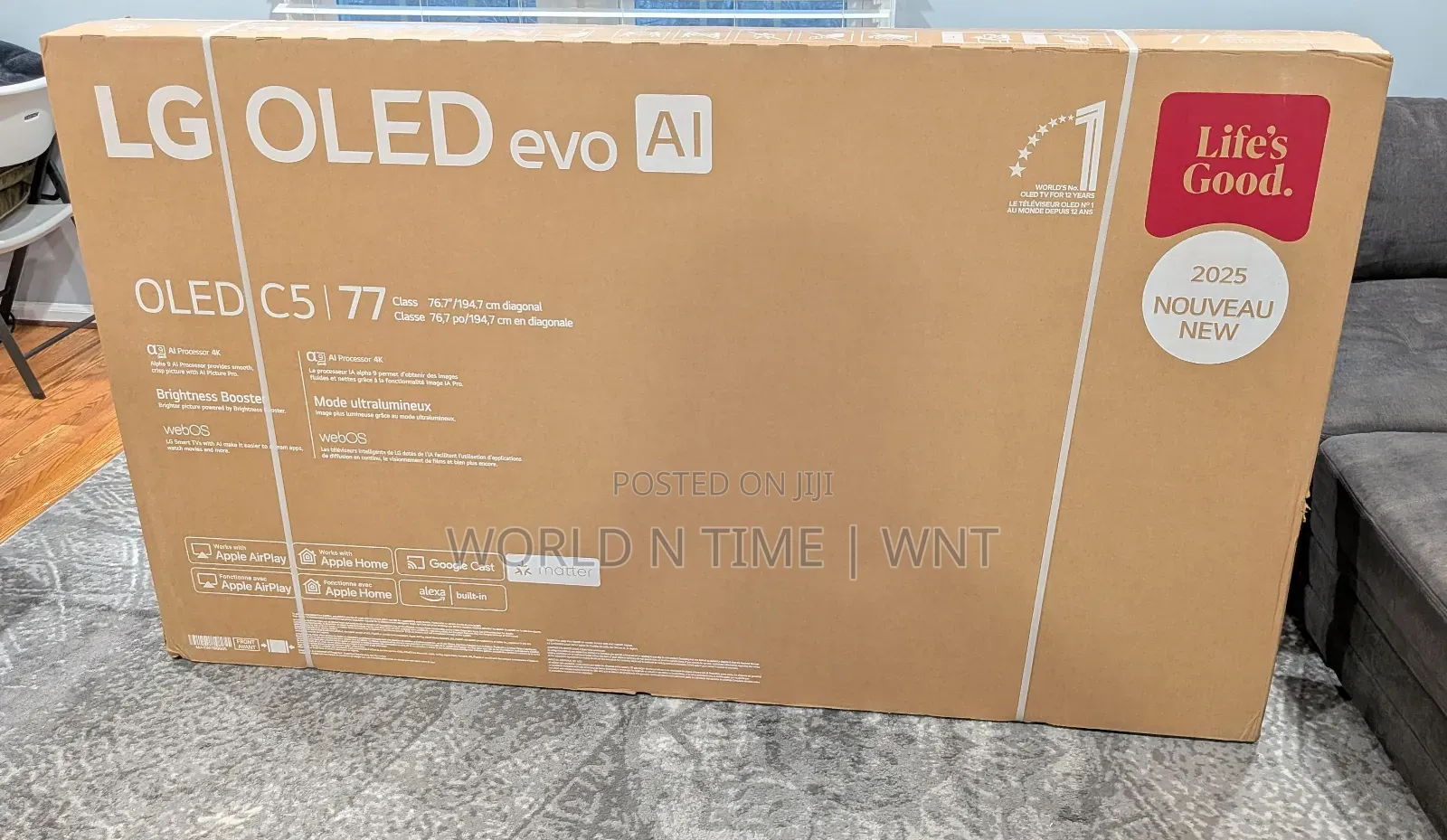 Lg77 Inch Lg Oled Evo Ai C5 144hz Smart Tv Ai Magic Remote Webos25
