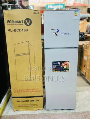Volsmart 188litres Compact Double-Door Refrigerator