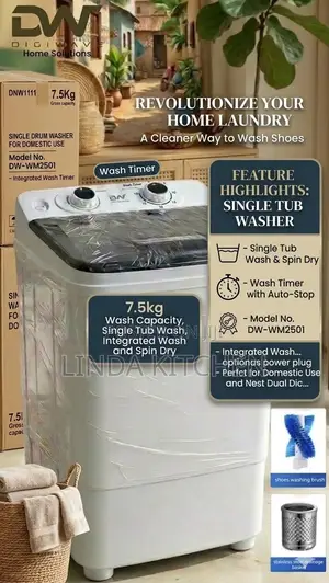 Digiwave Single Tube Washing Machine 7.5lts