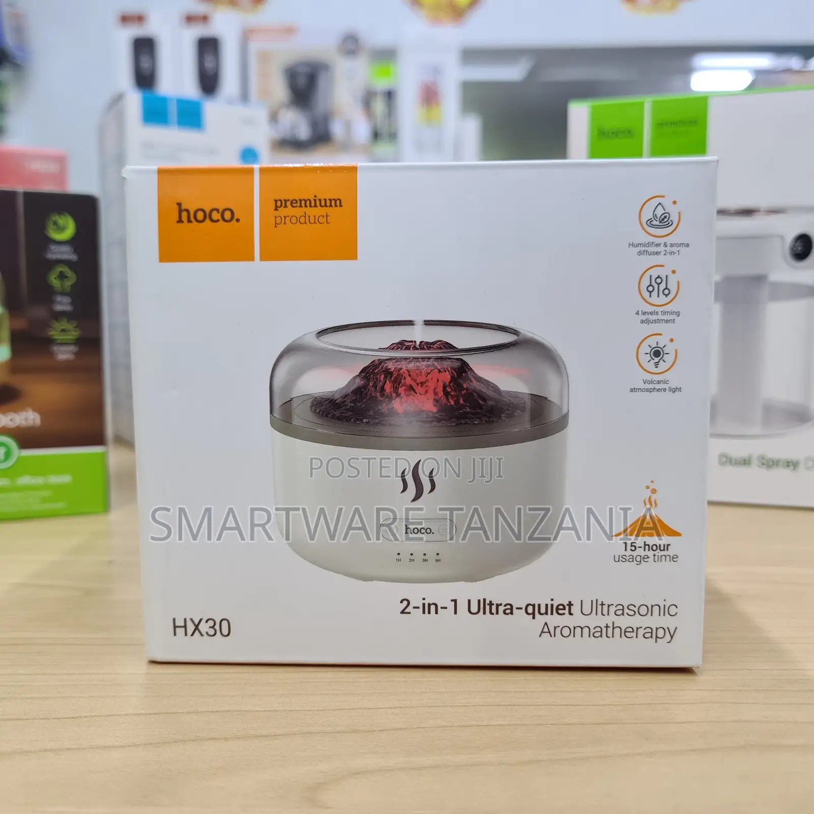 Hoco Hx30 2-in-1 Ultrasonic Volcanic Aromatherapy Diffuser 15hr