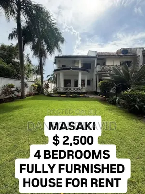 Furnished 4bdrm House in Kahwa Real Estate, Masaki for rent