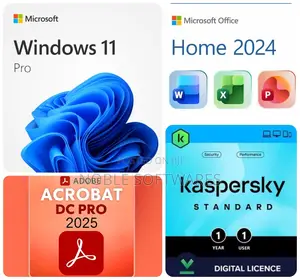Windows 11 Pro + Microsoft Office 2024 Home + Kaspersky Standard 2026