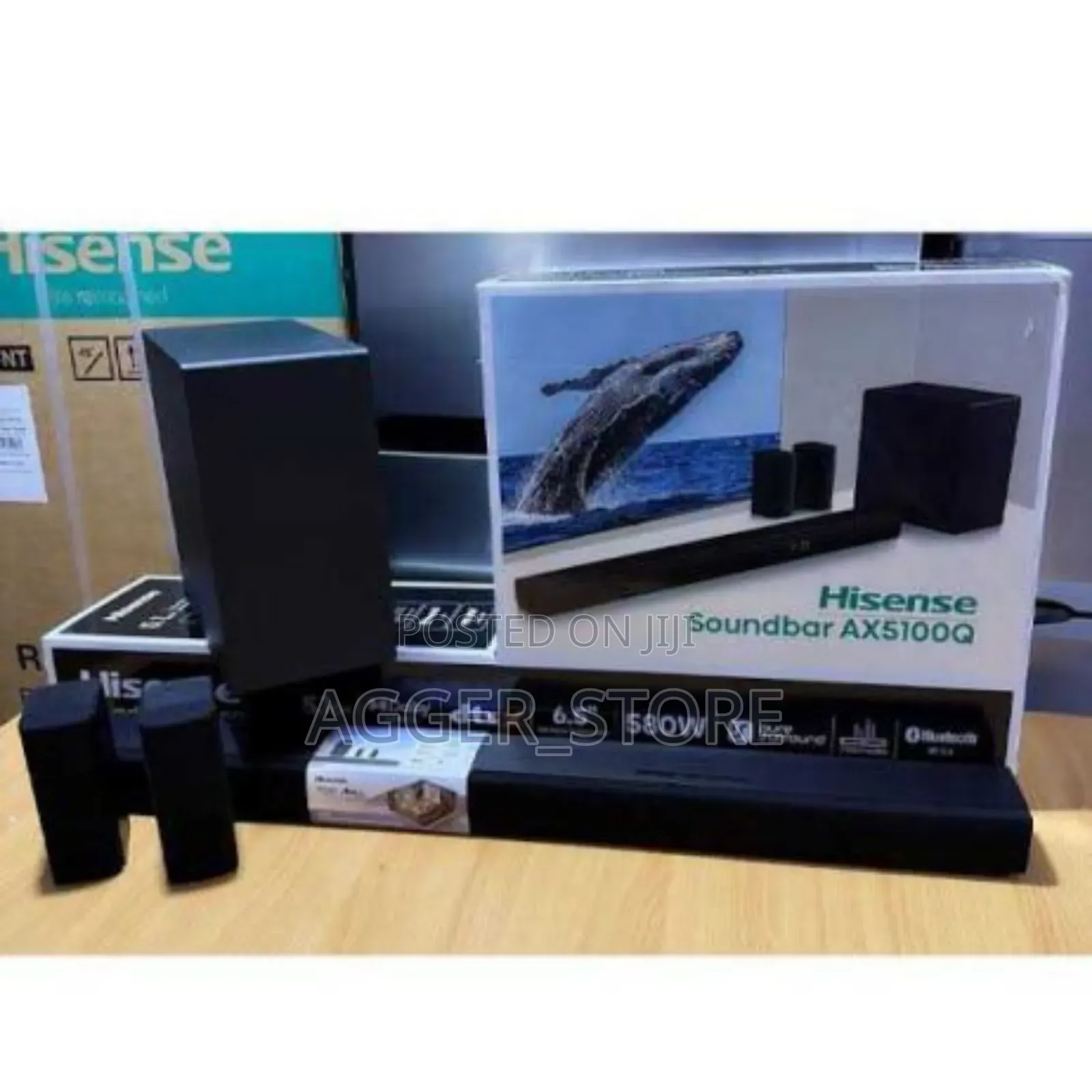 Hisense Ax5100q 580w Soundbar 5.1ch