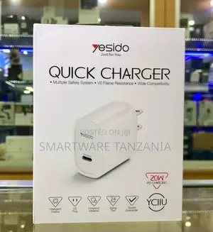 Yesido Yc11u 20w Pd Usb-c Quick Charger Fireproof V0