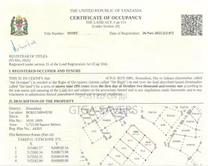 Kiwanja Kikubwa Mbweni - 1,721sqm