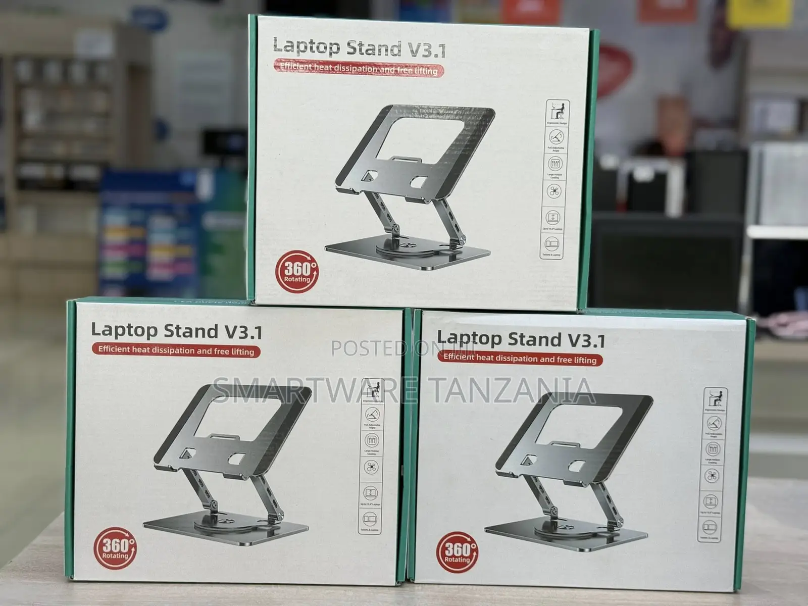 Laptop Stand V3.1 Adjustable 360 Rotate Heat Dissipation