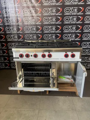 *6 Burners Gas Range Cookers With Gas Oven and Cabinet*