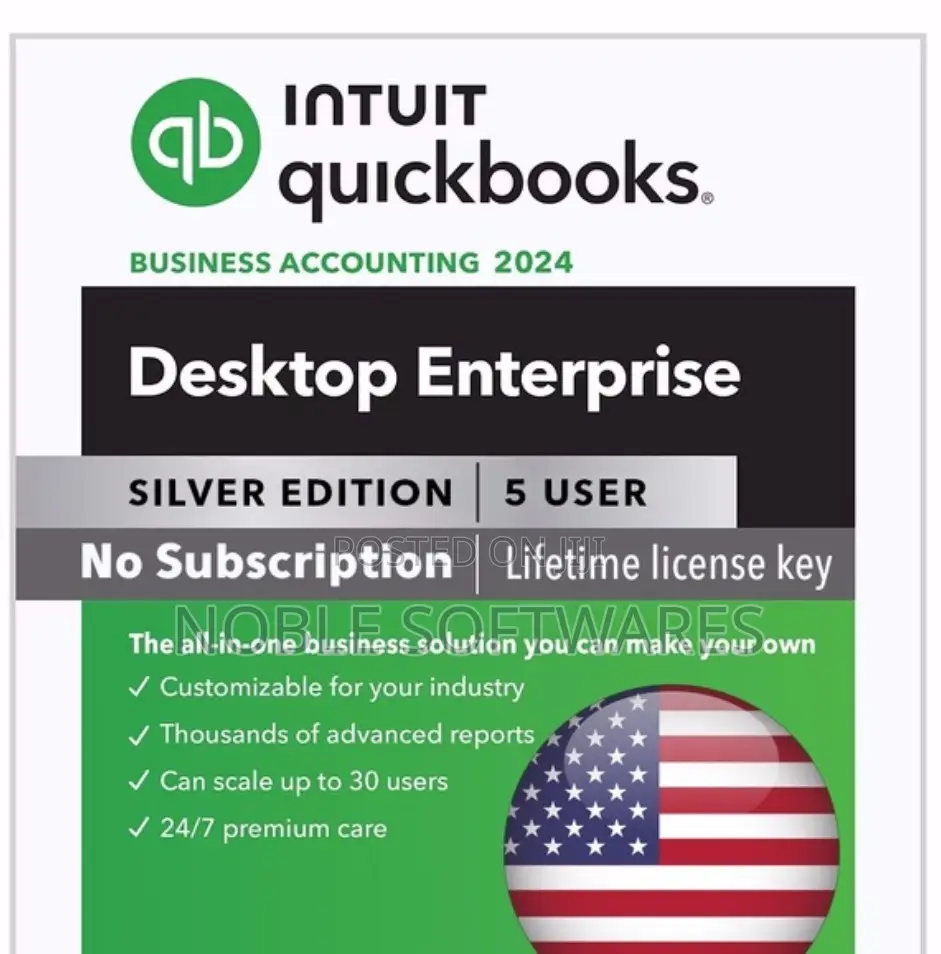 Intuit Quickbooks Enterprise 2024 ( 5 PCS/5 Users )