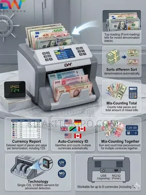 8 Currencies Bill Counter Machine