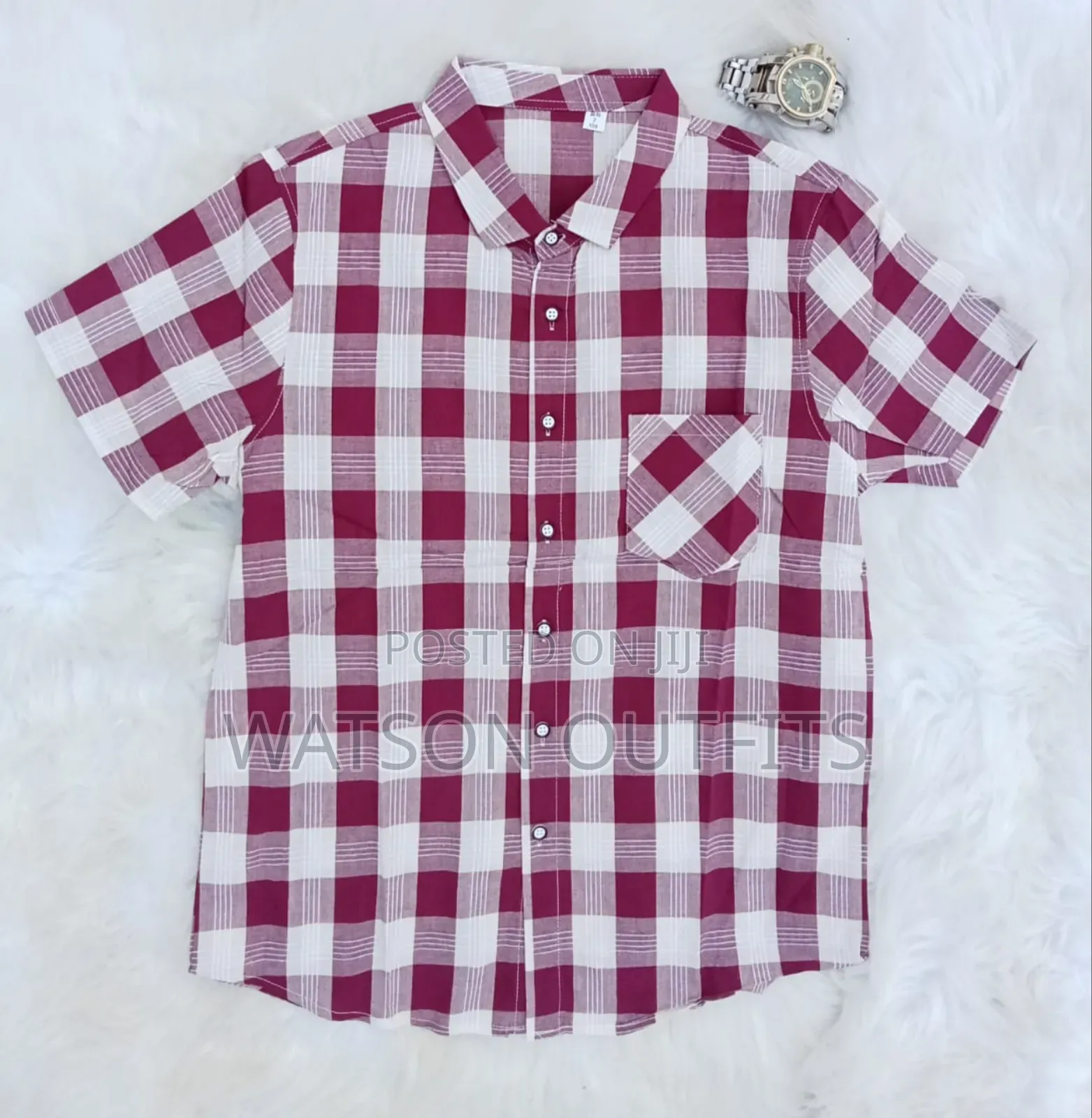 Shati or Men's Shirts Short Sleeved Brand New Materials Quality