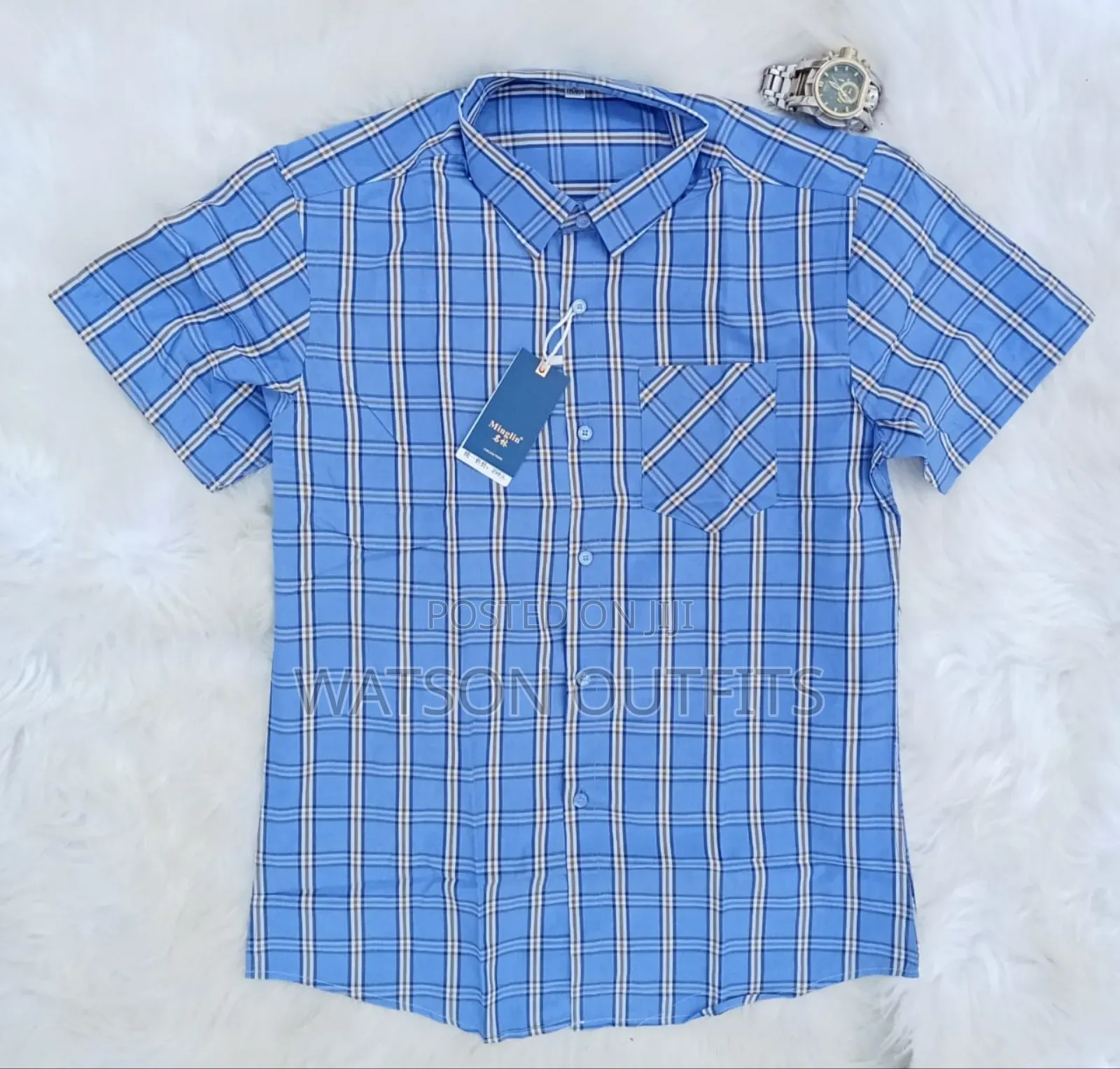 Shati or Men's Shirts Short Sleeved Brand New Materials Quality