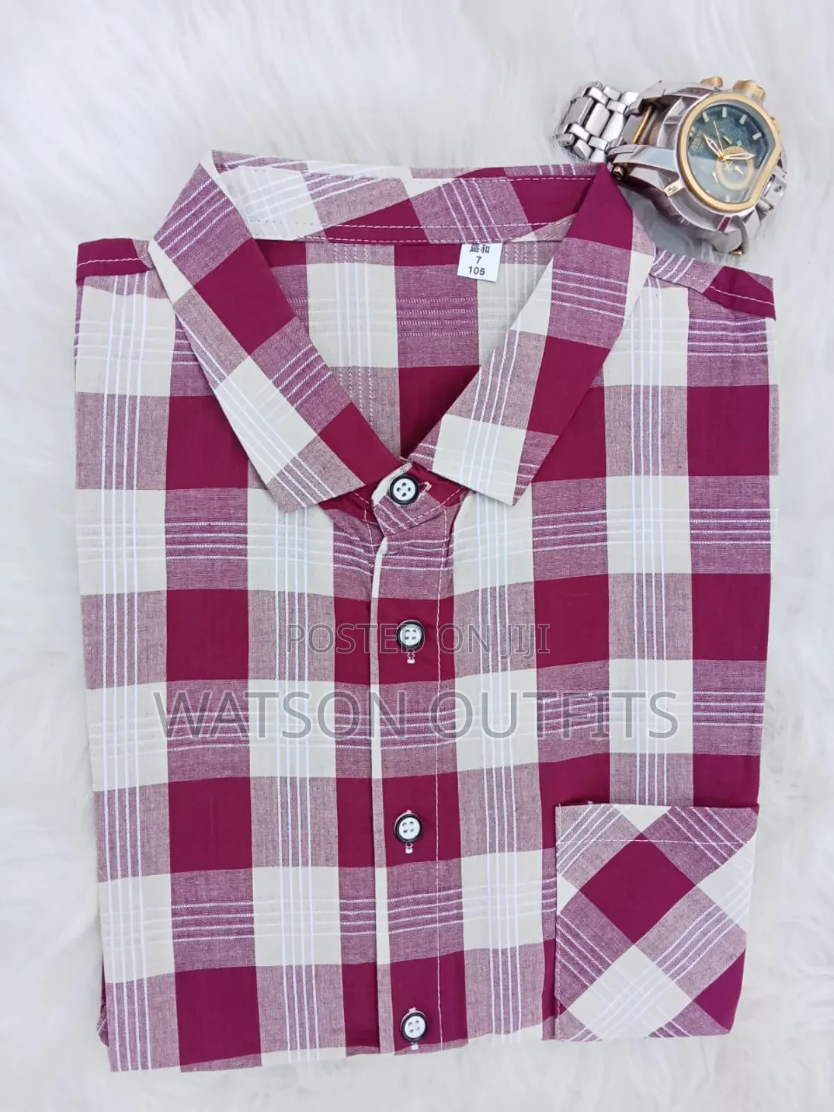 Shati or Men's Shirts Short Sleeved Brand New Materials Quality
