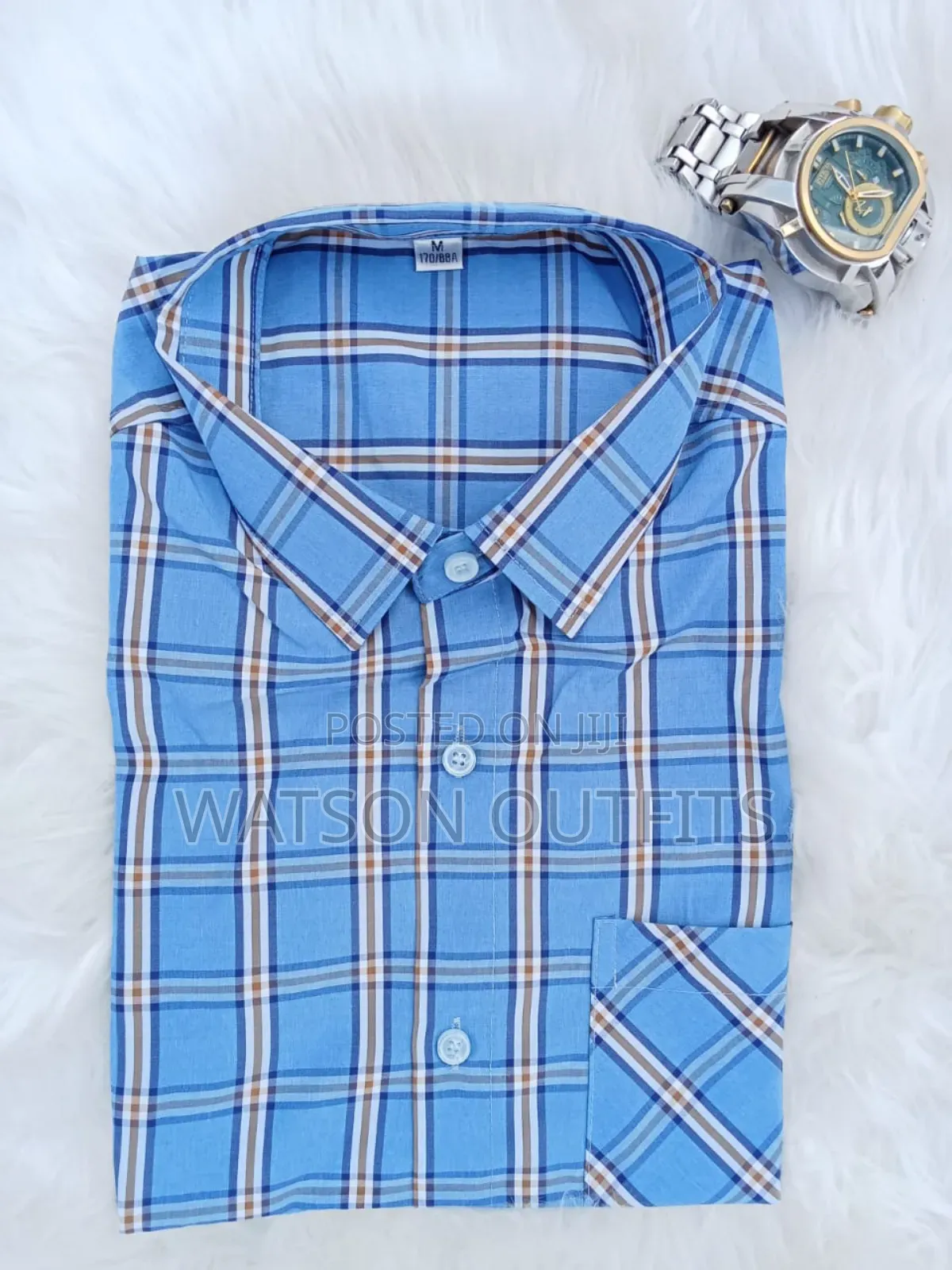 Shati or Men's Shirts Short Sleeved Brand New Materials Quality