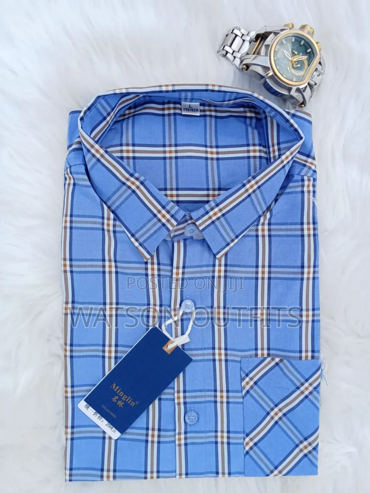Shati or Men's Shirts Short Sleeved Brand New Materials Quality