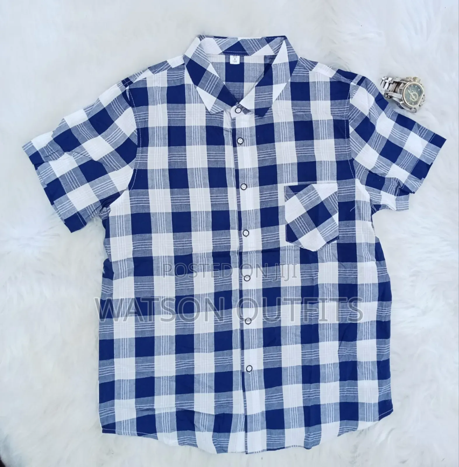 Shati or Men's Shirts Short Sleeved Brand New Materials Quality