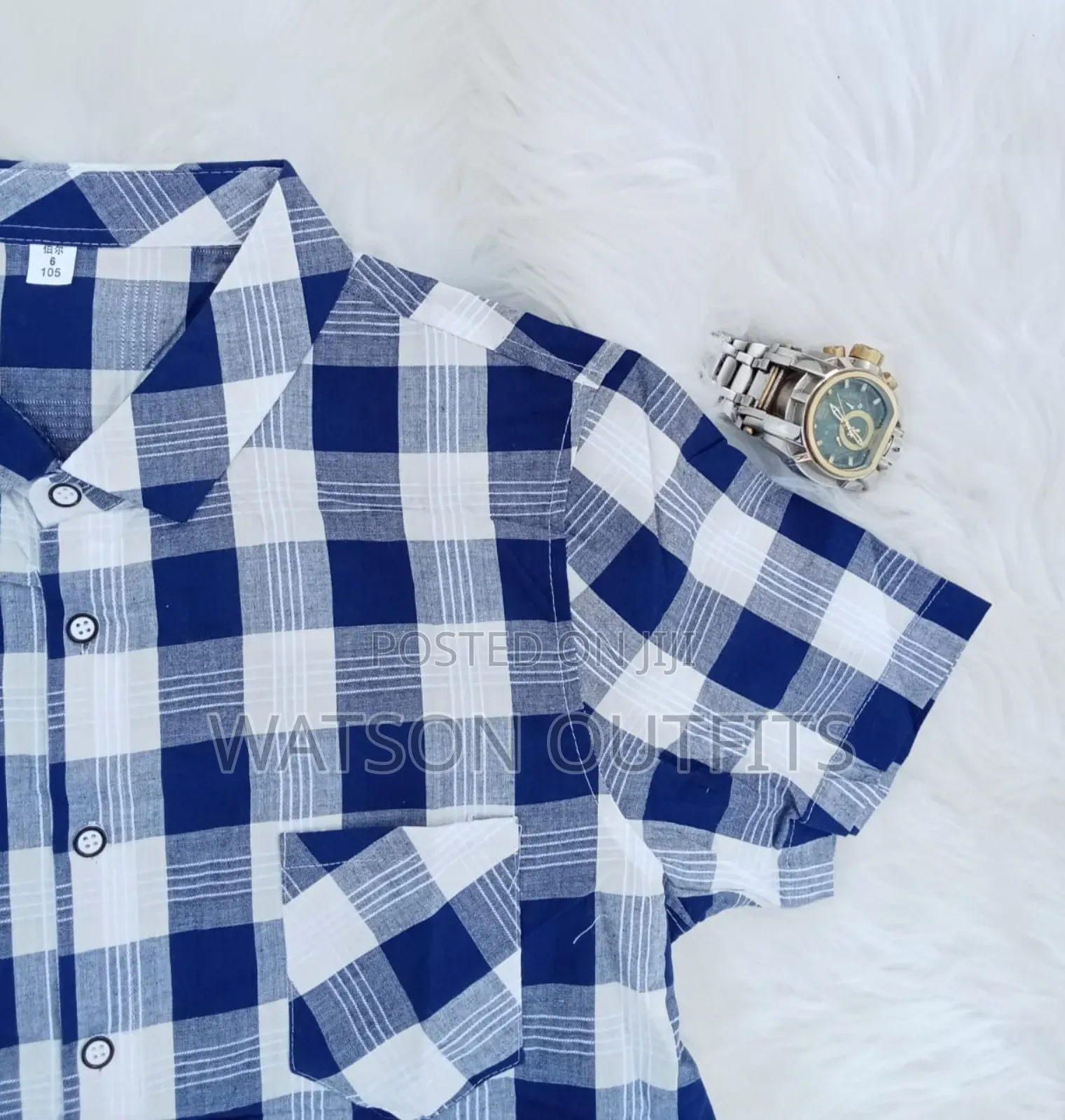 Shati or Men's Shirts Short Sleeved Brand New Materials Quality