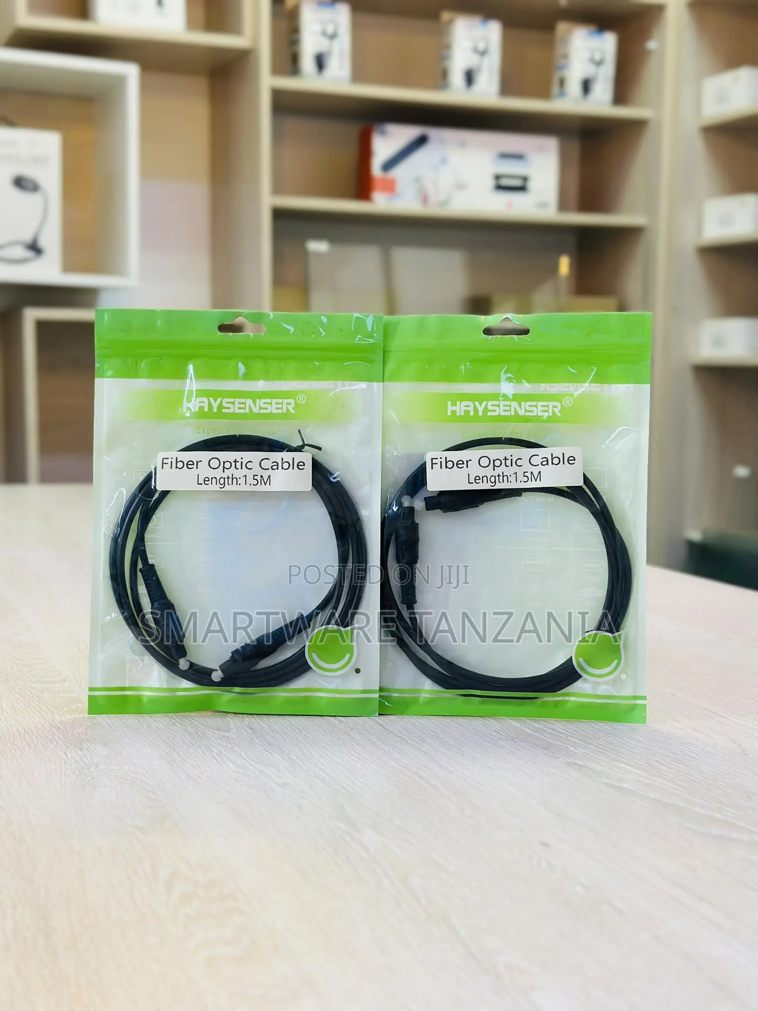 Haysenser Fiber Optic Toslink Audio Cable 1.5 Meters