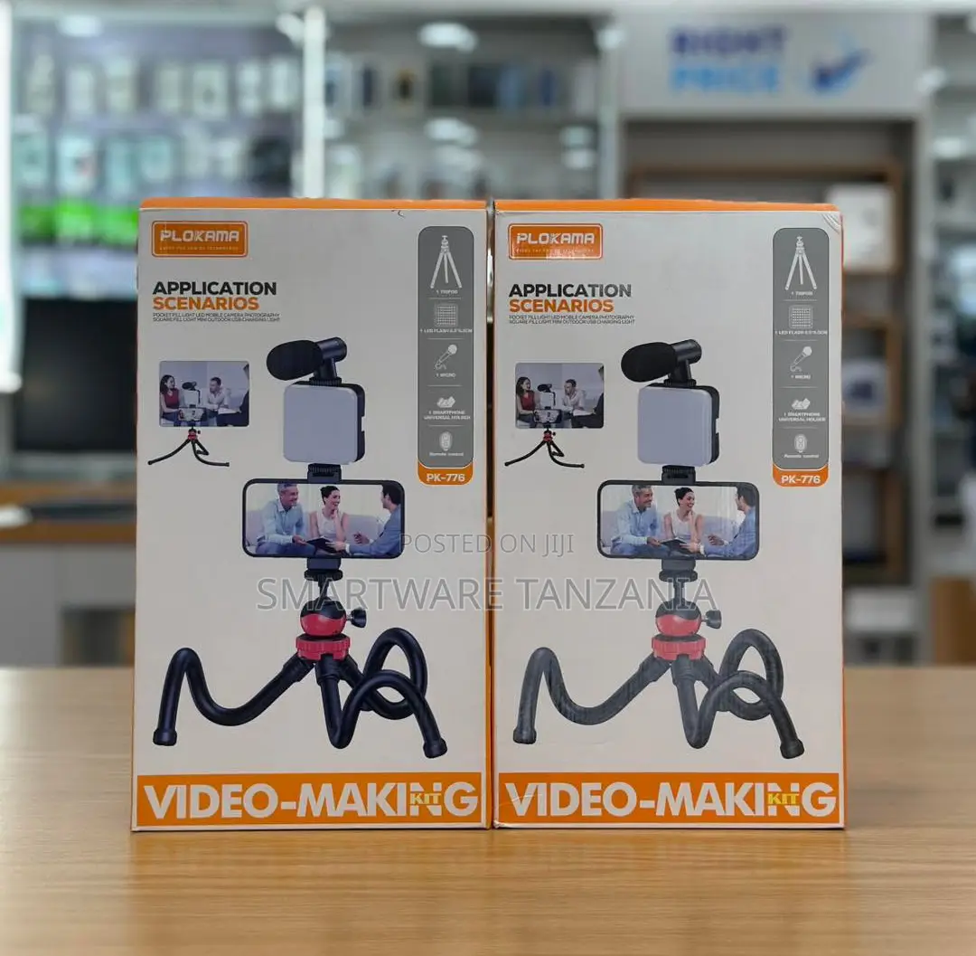 Plokama Pk-776 Video Making Kit Flexible Tripod Mic Light