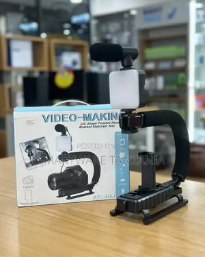 Ay-49u U Shape Video Making Bracket Kit With Mic Light