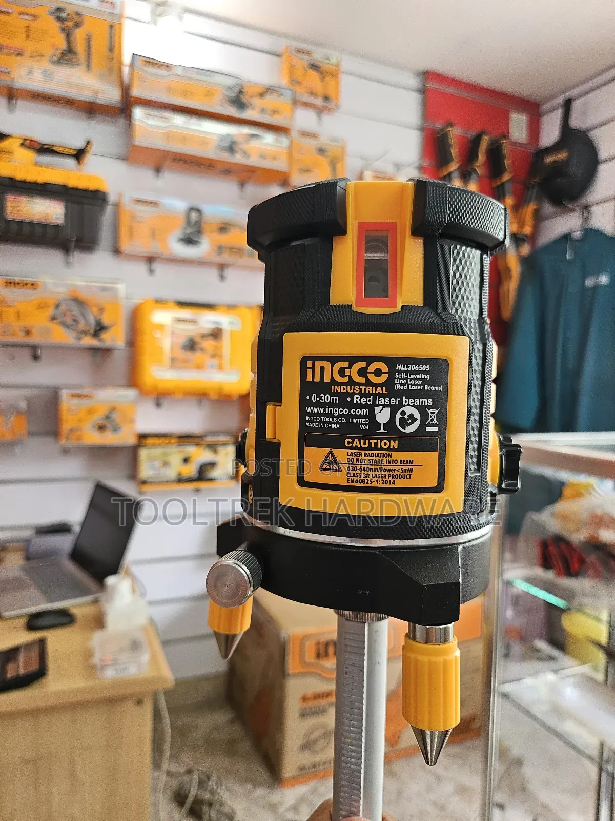Ingco 5 Lines Red Laser Level With Tripod