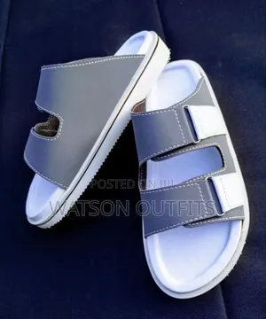 Top Quality Men's Leather Sandals Pedro Hermes Versace Brands