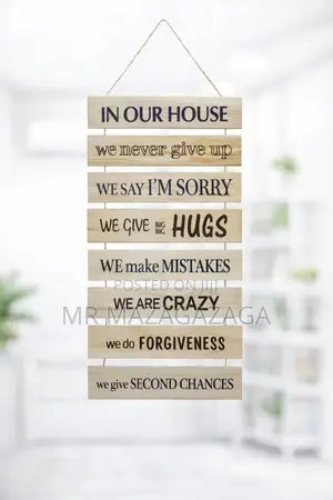 Hanging Wooden Sign Decor Big Size