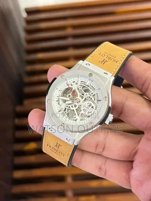 Hublot Brand Men's Leather Straps Watches Movement Automatic