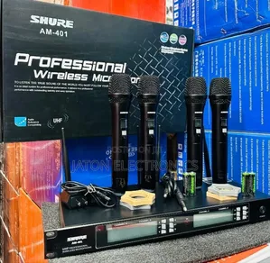 Shure Proffessional Wireless Microphone 4pcs 200miter