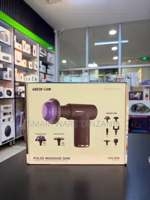 Green Lion Pulse Massage Gun 6 Heads 3200rpm 6 Speed