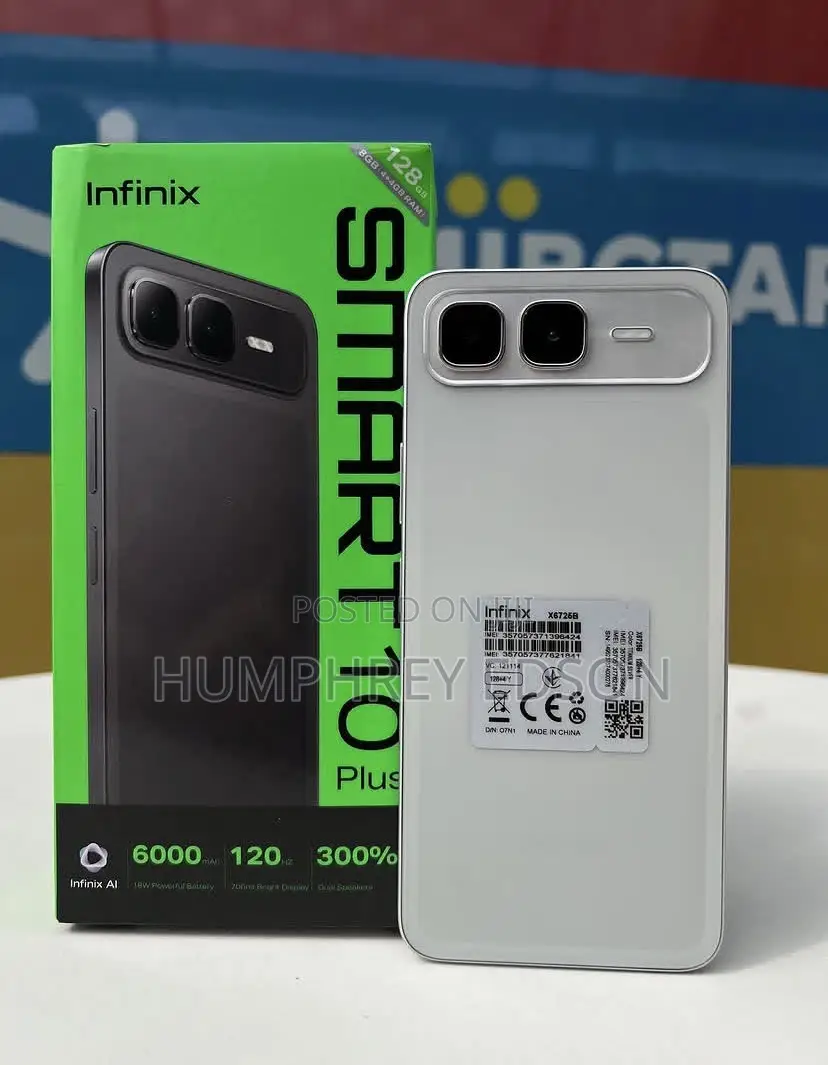 New Infinix Smart 10 Plus 128 GB Silver