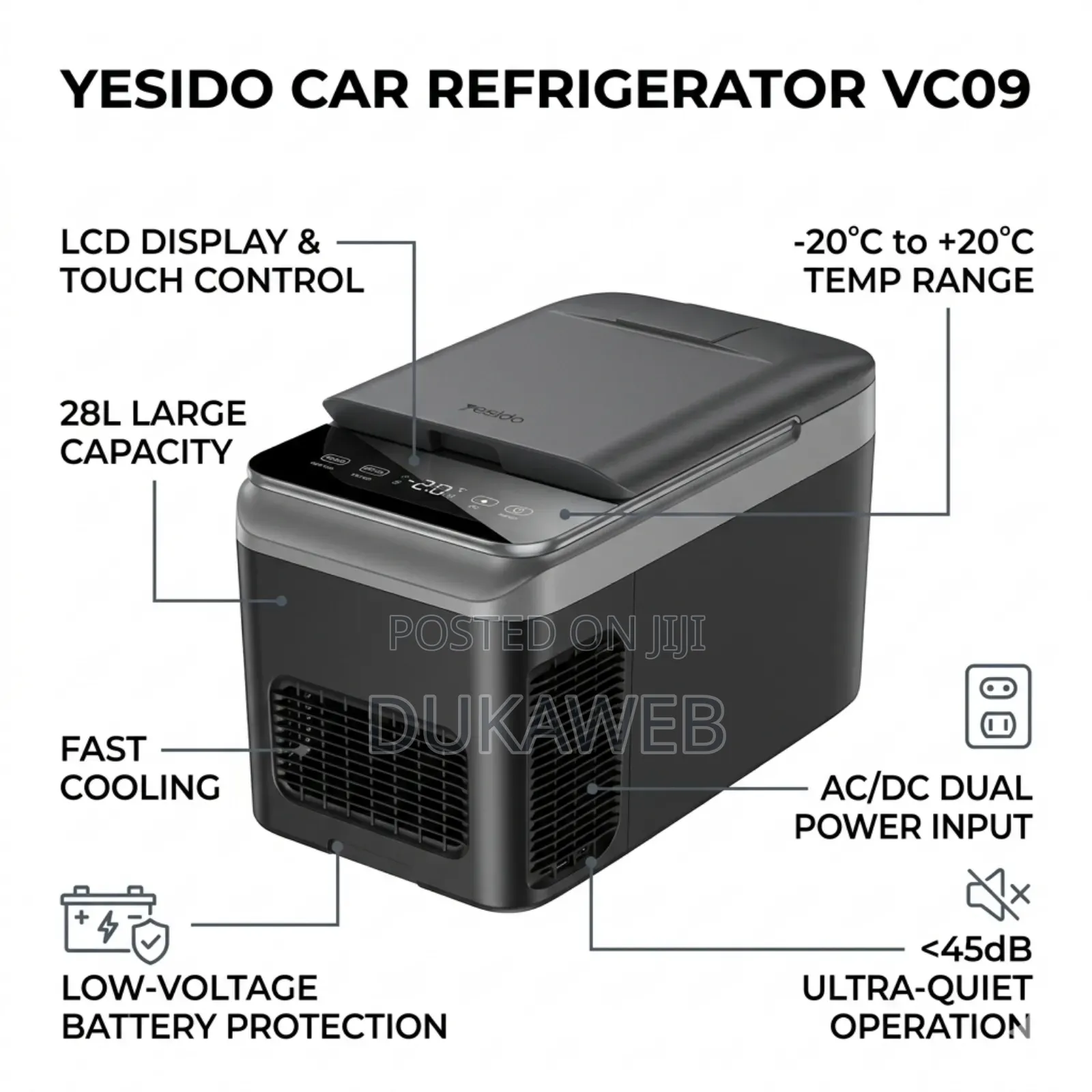 Yesido Vc09 Car Refrigerator