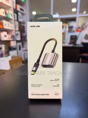 Green Lion 2-in-1 Usb-C Splitter Adapter 12w Audio Charge