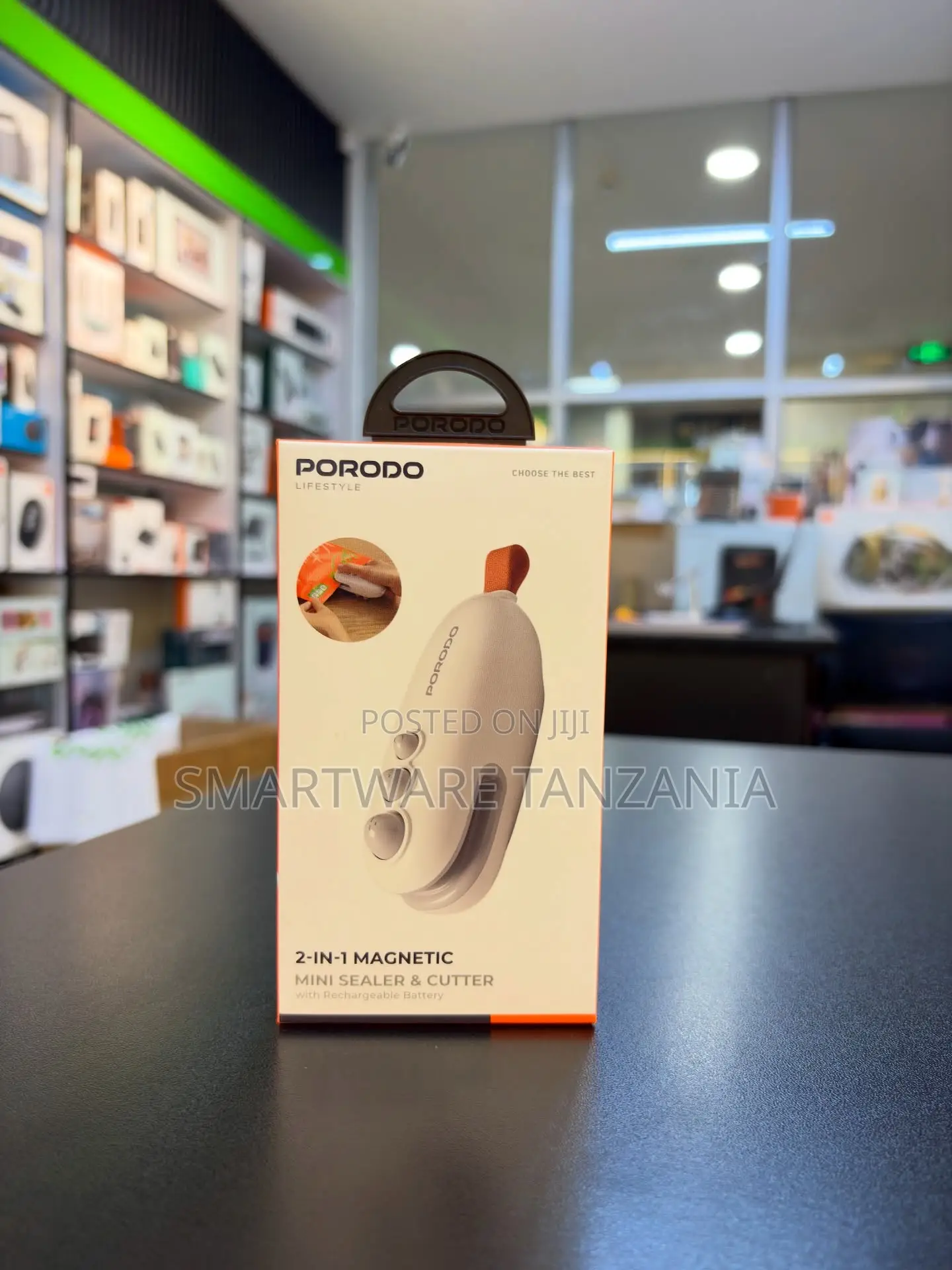 Porodo 2-in-1 Magnetic Mini Bag Sealer and Cutter Tool