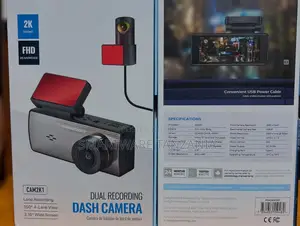 Powerology Cam2k1 Dual Dash Camera Front Fhd Rear