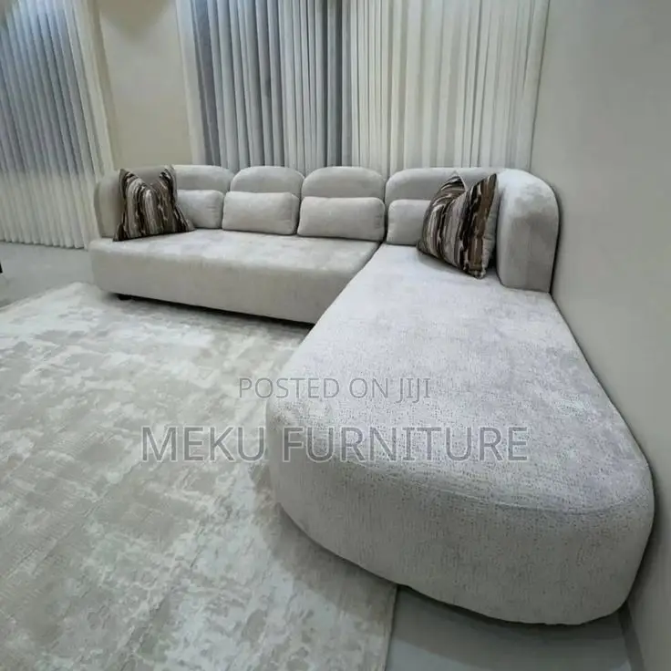 L Shape and Round Sofa