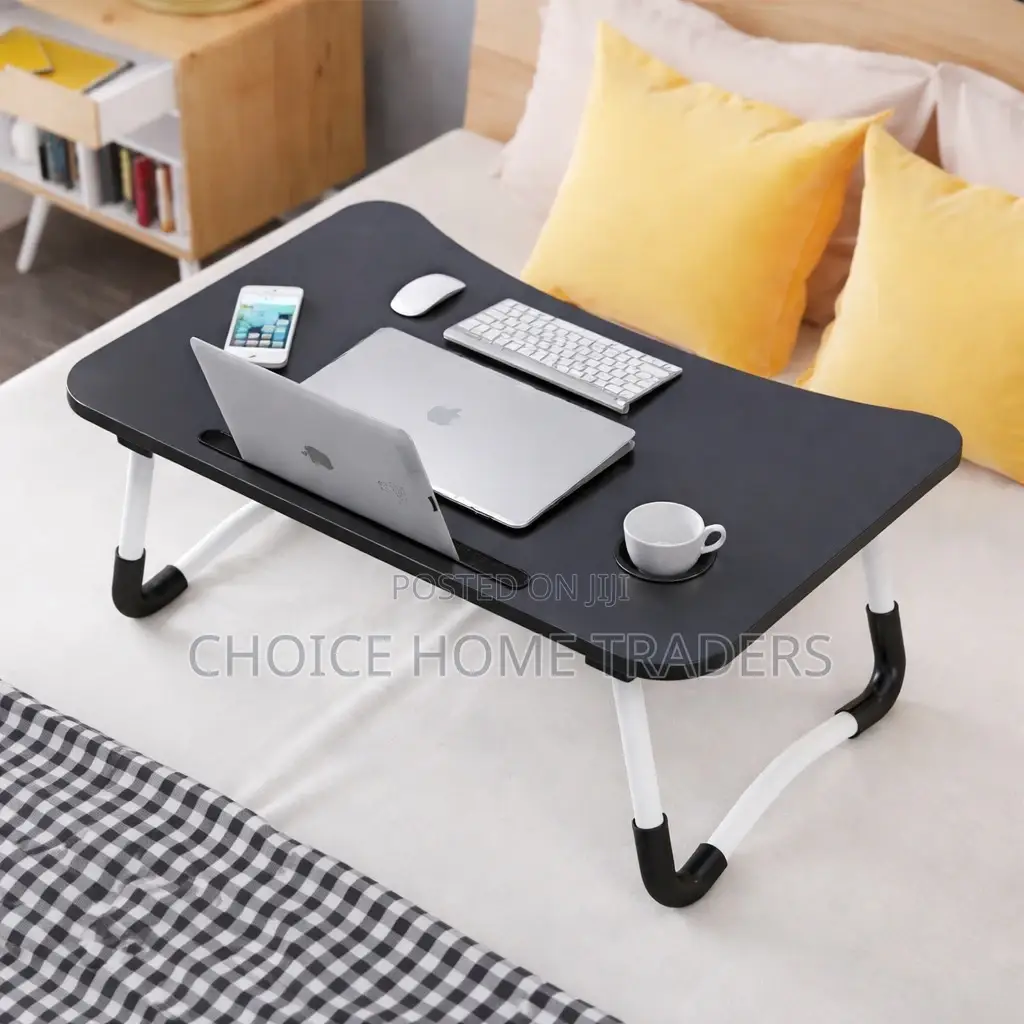 Laptop Table Foldable Black Colour