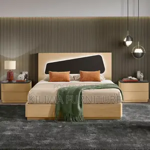 Kitanda Cha Mbao 5 6 Imara Sana Na Bedsides Zake