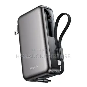 Yesido Yp90 10000mah 22.5w With Retractable Cable