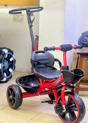 3-in-1 Deluxe Kids' Tricycle With Parent Push Handle