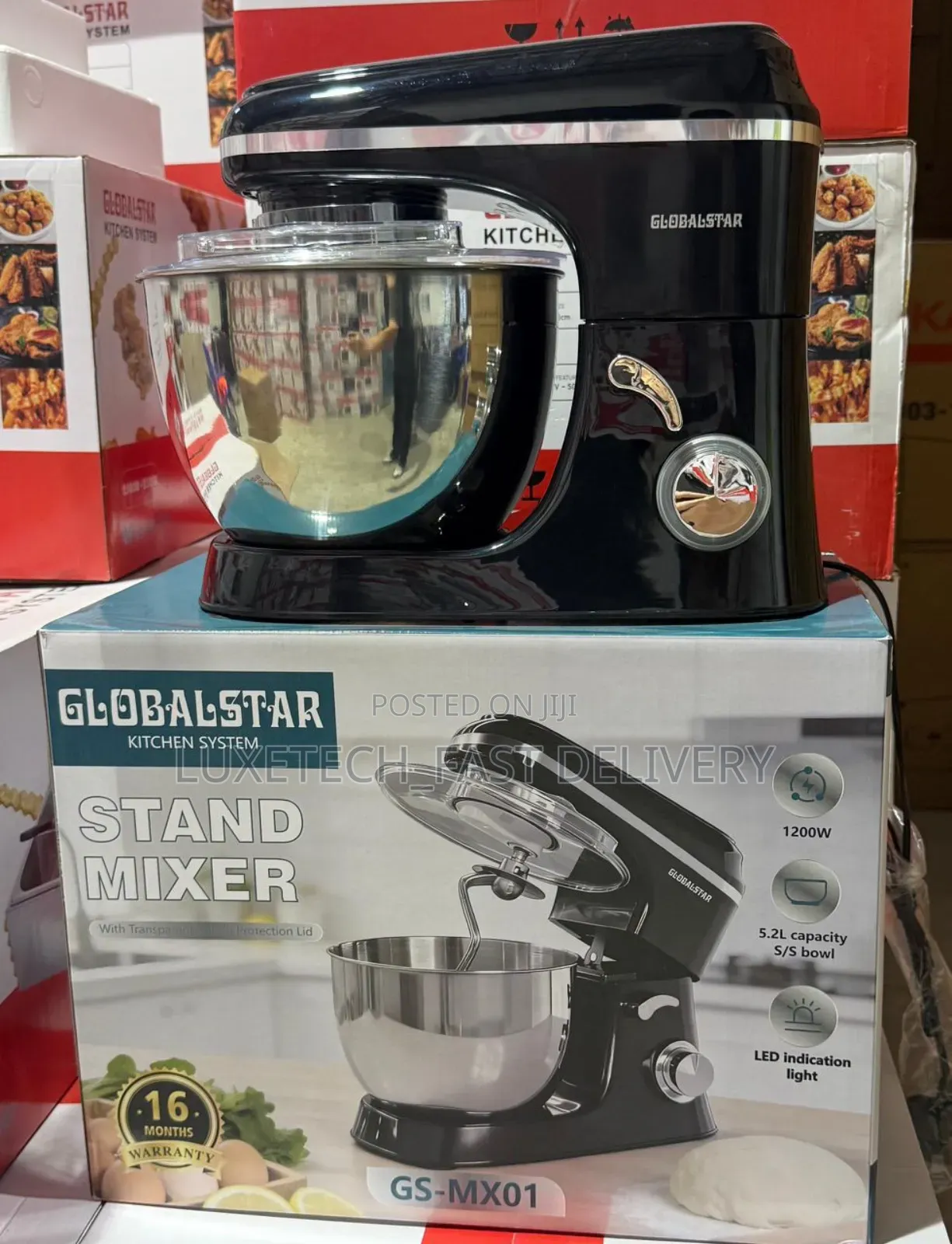 Globalstar Gs-Mx01 Stand Mixer 5.2-Liters