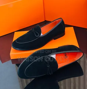 Christian Louboutin Brand Men's Leather Loafer Shoes Original